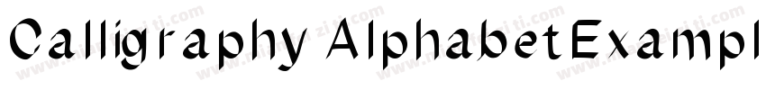 Calligraphy AlphabetExamples字体转换
